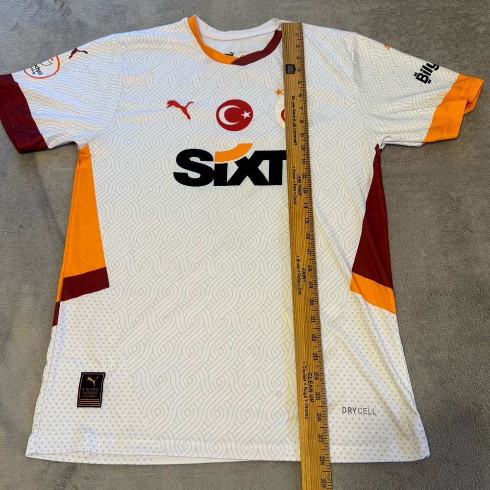 Galatasaray S.K. 2024/2025 Away Soccer Jersey Player Mauro Icardi Puma Size Med - Picture 5 of 6